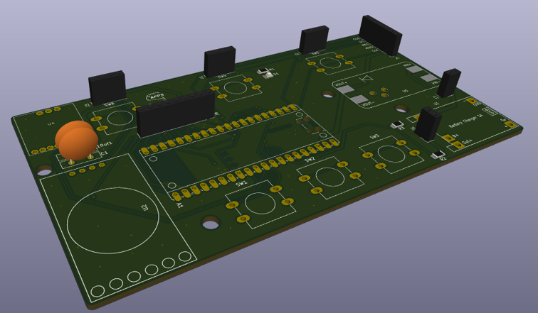 Parkinson handheld device PCB